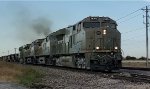 BNSF 3674 Leads A Consist of New and Remodeled Locomotives.  